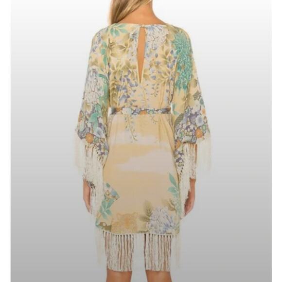 NWT Spell And The Gypsy Willow Tassel Dress Mini Floral Kimono Sleeve Size Med - Picture 4 of 16